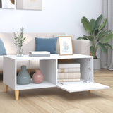 NNEVL Coffee Table White 89.5x50x40 cm Engineered Wood