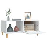 NNEVL Coffee Table White 89.5x50x40 cm Engineered Wood