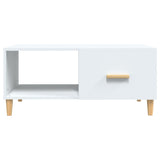 NNEVL Coffee Table White 89.5x50x40 cm Engineered Wood