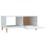 NNEVL Coffee Table White 89.5x50x40 cm Engineered Wood