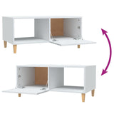 NNEVL Coffee Table White 89.5x50x40 cm Engineered Wood