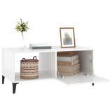 NNEVL Coffee Table High Gloss White 90x50x40 cm Engineered Wood