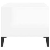 NNEVL Coffee Table High Gloss White 90x50x40 cm Engineered Wood