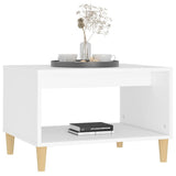 NNEVL Coffee Table  White 60x40x50 cm Engineered Wood