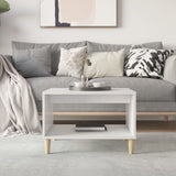 NNEVL Coffee Table High Gloss White 60x50x40 cm Engineered Wood