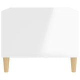 NNEVL Coffee Table High Gloss White 60x50x40 cm Engineered Wood