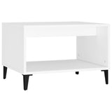 NNEVL Coffee Table White 60x50x40 cm Engineered Wood