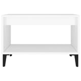 NNEVL Coffee Table White 60x50x40 cm Engineered Wood