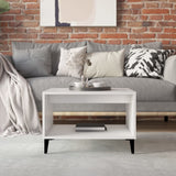 NNEVL Coffee Table White 60x50x40 cm Engineered Wood
