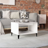 NNEVL Coffee Table White 60x50x40 cm Engineered Wood