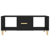 NNEVL Coffee Table Black 102x50x40 cm Engineered Wood