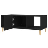 NNEVL Coffee Table Black 102x50x40 cm Engineered Wood