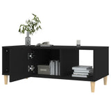 NNEVL Coffee Table Black 102x50x40 cm Engineered Wood