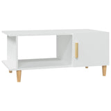 NNEVL Coffee Table White 90x50x40 cm Engineered Wood