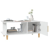 NNEVL Coffee Table White 90x50x40 cm Engineered Wood