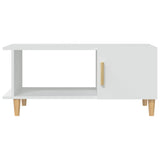 NNEVL Coffee Table White 90x50x40 cm Engineered Wood