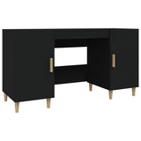 NNEVL Desk Black 140x50x75 cm Engineered Wood