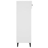 NNEVL Shoe Cabinet High Gloss White 30x35x105 cm Engineered Wood