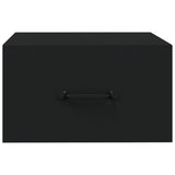 NNEVL Wall-mounted Bedside Cabinets 2 pcs Black 35x35x20 cm