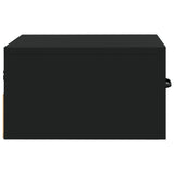 NNEVL Wall-mounted Bedside Cabinets 2 pcs Black 35x35x20 cm