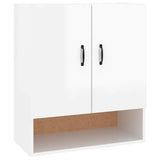NNEVL Wall Cabinet High Gloss White 60x31x70 cm Engineered Wood