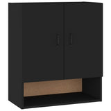 NNEVL Wall Cabinet Black 60x31x70 cm Engineered Wood