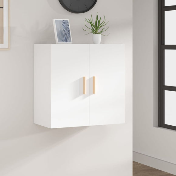 NNEVL Wall Cabinet White 60x30x60 cm Engineered Wood