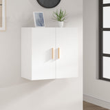 NNEVL Wall Cabinet White 60x30x60 cm Engineered Wood