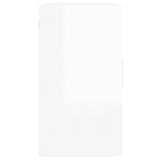 NNEVL Wall Cabinet High Gloss White 60x30x60 cm Engineered Wood