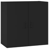 NNEVL Wall Cabinet Black 60x31x60 cm Engineered Wood