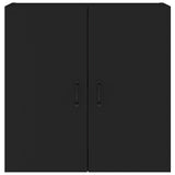 NNEVL Wall Cabinet Black 60x31x60 cm Engineered Wood