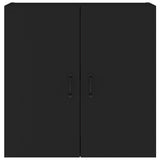 NNEVL Wall Cabinet Black 60x31x60 cm Engineered Wood