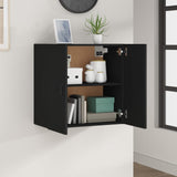 NNEVL Wall Cabinet Black 60x31x60 cm Engineered Wood