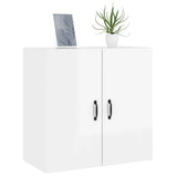 NNEVL Wall Cabinet High Gloss White 60x31x60 cm Engineered Wood
