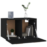 NNEVL Wall Cabinet Black 60x36.5x35 cm Engineered Wood