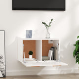 NNEVL Wall Cabinet High Gloss White 60x36.5x35 cm Engineered Wood
