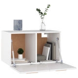 NNEVL Wall Cabinet High Gloss White 60x36.5x35 cm Engineered Wood