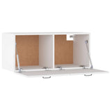 NNEVL Wall Cabinet White 80x35x36.5 cm Engineered Wood