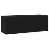 NNEVL Wall Cabinet Black 100x36.5x35 cm Engineered Wood