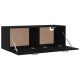 NNEVL Wall Cabinet Black 100x36.5x35 cm Engineered Wood