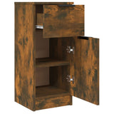 NNEVL Sideboards 2 pcs Smoked Oak 30x30x70 cm Engineered Wood