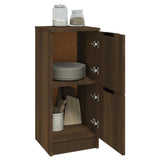 NNEVL Sideboards 2 pcs Brown Oak 30x30x70 cm Engineered Wood