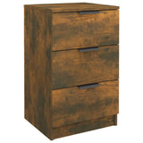 NNEVL Bedside Cabinets 2 pcs Smoked Oak 40x36x65 cm