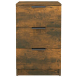 NNEVL Bedside Cabinets 2 pcs Smoked Oak 40x36x65 cm