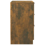 NNEVL Bedside Cabinets 2 pcs Smoked Oak 40x36x65 cm