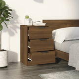 NNEVL Bedside Cabinets 2 pcs Brown Oak 40x36x65 cm