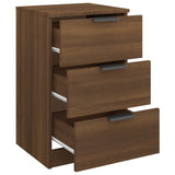 NNEVL Bedside Cabinets 2 pcs Brown Oak 40x36x65 cm