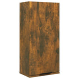 NNEVL Wall-mounted Bathroom Cabinet Smoked Oak 32x20x67 cm