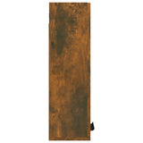 NNEVL Wall-mounted Bathroom Cabinet Smoked Oak 32x20x67 cm