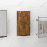 NNEVL Wall-mounted Bathroom Cabinet Smoked Oak 32x20x67 cm